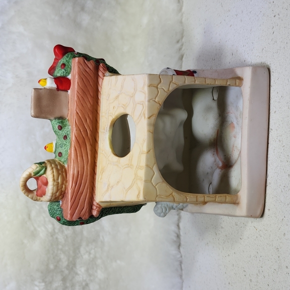 Vintage Porcelain Fireplace Candle holder - Picture 4 of 16